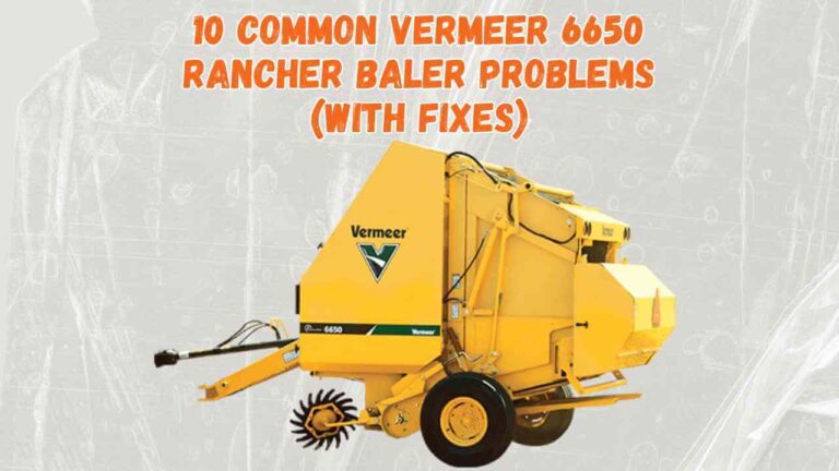 vermeer 6650 rancher baler problems