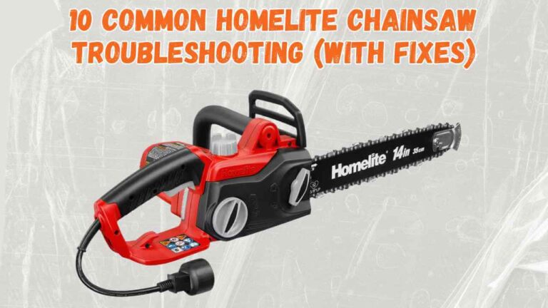 homelite chainsaw troubleshooting