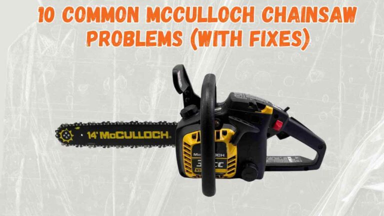 mcculloch chainsaw problems