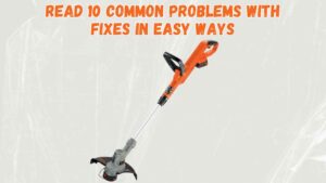 black and decker trimmer problems